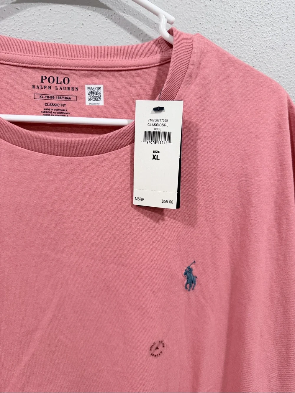 Polo Ralph Lauren Classic Fit  Mens T-shirt Short Sleeves  Red Sky XL NWT